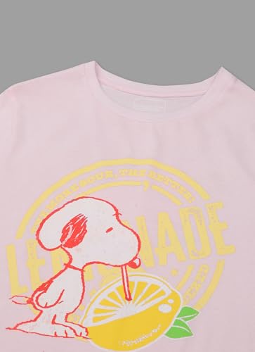 Free Authority Official Peanuts Women Half Sleeve Round Neck Graphic Printed Cotton Regular Fit Tshirt
