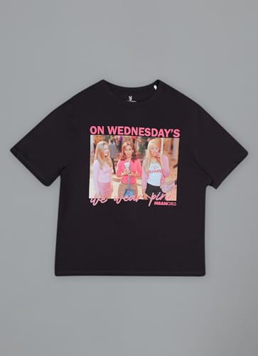 Free Authority Official Mean Girls Women Half Sleeve Round Neck Graphic Printed Cotton Regular Fit Tshirt
