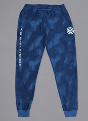 Free Authority Official Marvel Comic Captain America: The First Avenger Graphic Printed Regular Fit Blue Jogger for Men