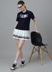 Free Authority Official Naruto: Hinata Hyuga Women Half Sleeve Round Neck Graphic Anime Printed Cotton Regular Fit Tshirt