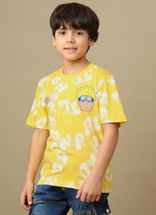 Kidsville Official Naruto Anime Graphic Printed Boys Regular Fit T-Shirt | Pure Cotton Casual Round Neck Half Sleeves Comfortable Tee for Kids