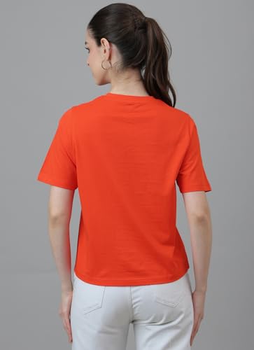Free Authority Official Friends Women Half Sleeve Round Neck Graphic Printed Cotton Regular Fit Tshirt