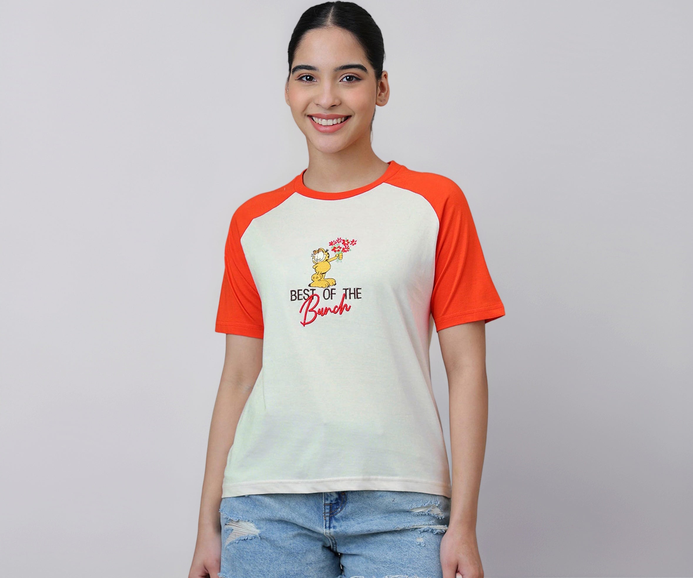 Free Authority Official Harry Potter Graphic Printed Pure Cotton Regular Fit Tshirt for Women