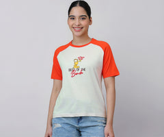 Free Authority Official Harry Potter Graphic Printed Pure Cotton Regular Fit Tshirt for Women