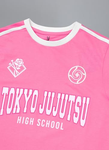Free Authority Official Jujutsu Kaisen high School Graphic Printed Pure Cotton Regular Fit Tshirt for Women