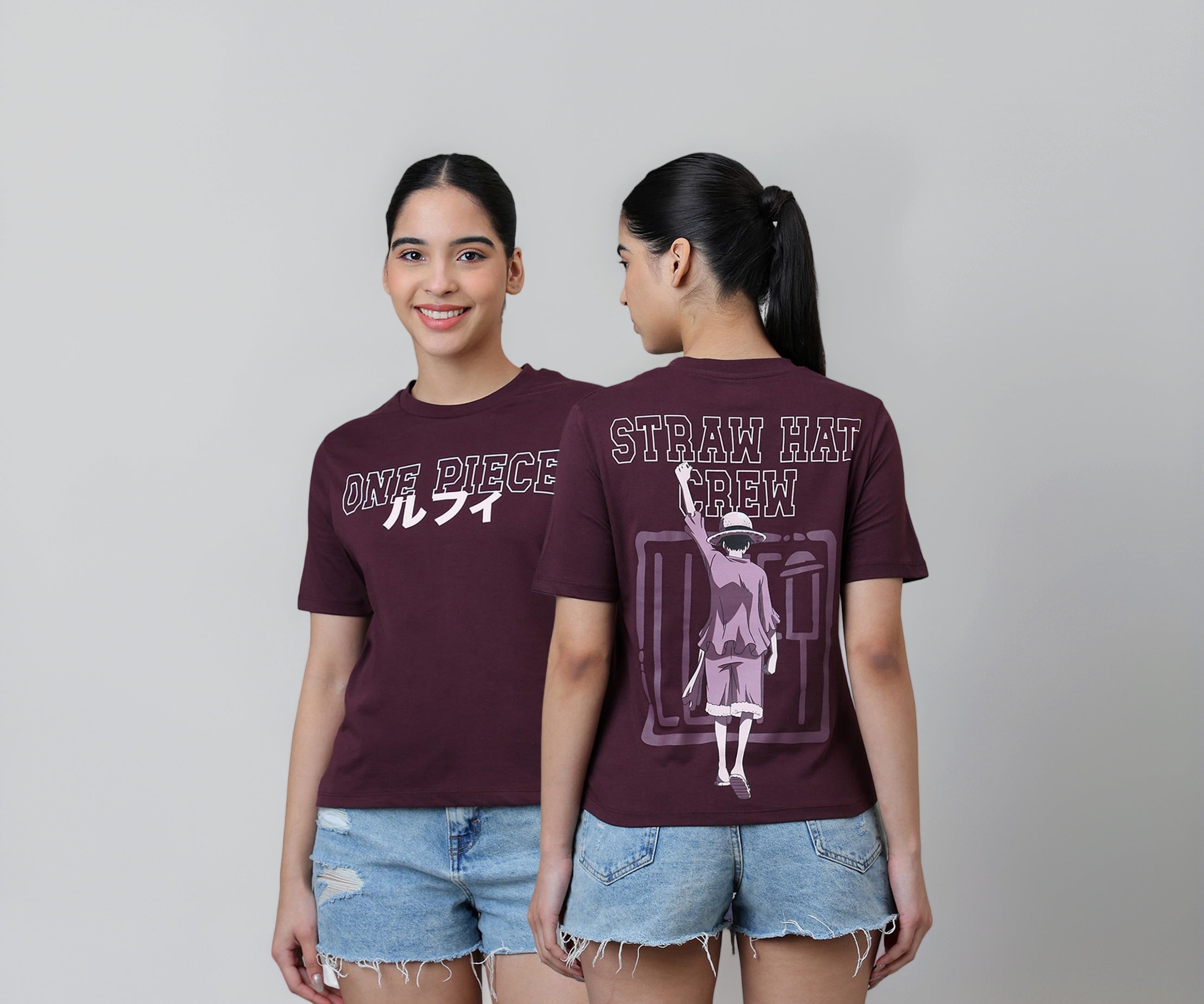Free Authority Official One Piece Graphic Printed Pure Cotton Regular Fit Tshirt for Women