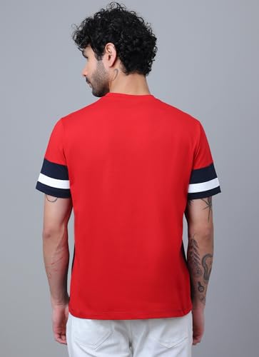 Free Authority Official NASA Men Graphic Short Sleeve Round Neck Pure Cotton Relaxed Fit T-Shirt