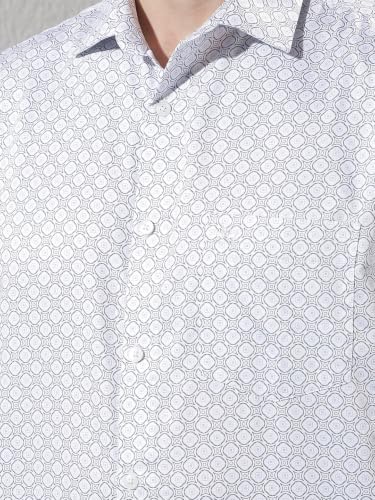 Crimsoune Club Men's White Polka Dots Shirt