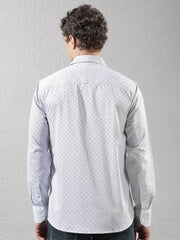Crimsoune Club Men's White Polka Dots Shirt