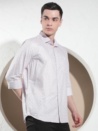 Crimsoune Club Men's Classic Purple Printed Shirt