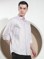 Crimsoune Club Men's Classic Purple Printed Shirt