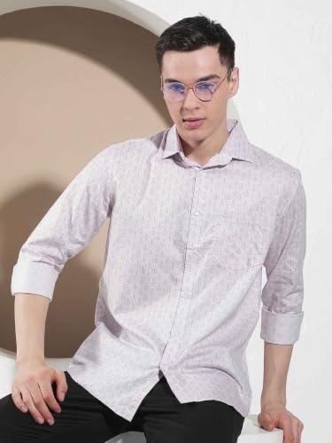 Crimsoune Club Men's Classic Purple Printed Shirt