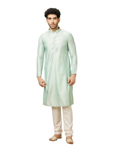 Manyavar Men's Silk Blend Other Kurta Pyjama