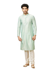 Manyavar Men's Silk Blend Other Kurta Pyjama