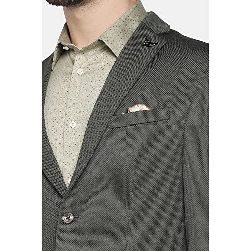 Blackberrys men's slim olive blazer, winter jacket for men, size 44, stylish and tailored for a sharp look.