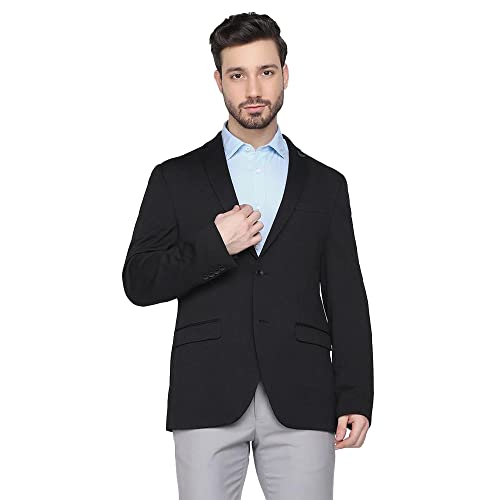 Blackberrys men's black blazer, size 42, stylish winter jacket with tailored fit, front buttons, and classic lapel.