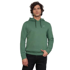 Being Human Green Regular Fithooded Neck Hoody for Men