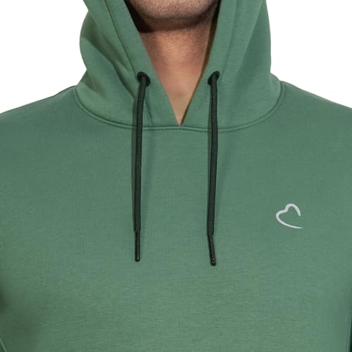 Being Human Green Regular Fithooded Neck Hoody for Men