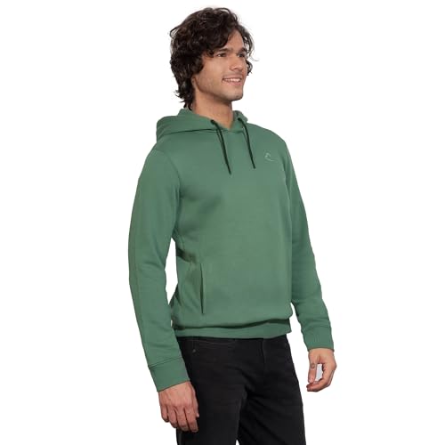Being Human Green Regular Fithooded Neck Hoody for Men