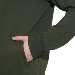 Being Human Men's Olive High-Neck Zip-Front Sweatshirt