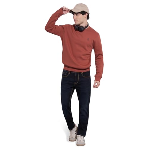 Being Human Men's Red Crew Neck Sweatshirt (Red - 2XL)