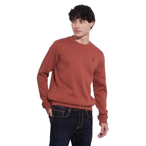 Being Human Men's Red Crew Neck Sweatshirt (Red - 2XL)