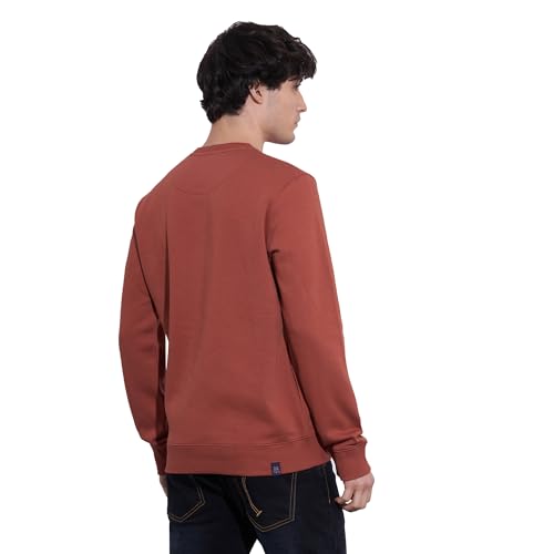 Being Human Men's Red Crew Neck Sweatshirt (Red - 2XL)