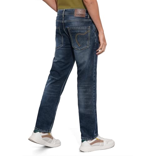 Being Human Blue Straight Fit Cotton Blend Men's Denims Clothing