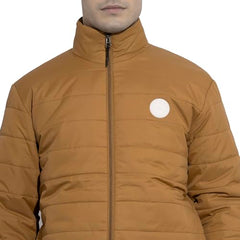 Being Human Men's Mustard Quilted High-Neck Jacket(Mustard-M)