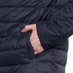 Being Human Men's Navy High-Neck Puffer Jacket