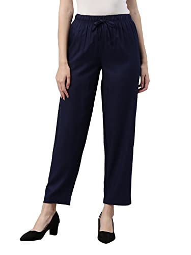Go Colors_Women_Casual Pants_Navy_M
