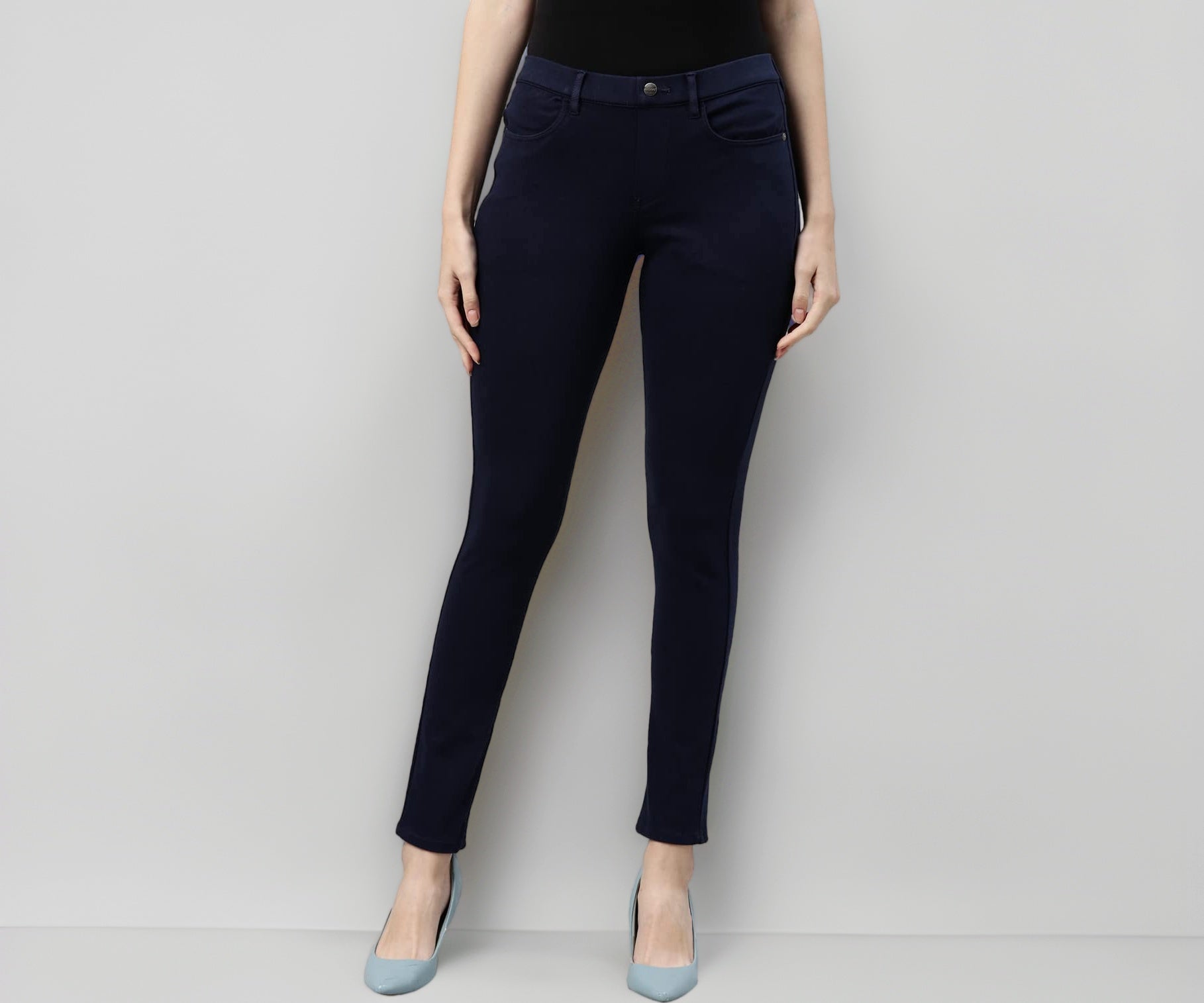 Go Colors_Women_Super Stretch Jegging_Navy_L