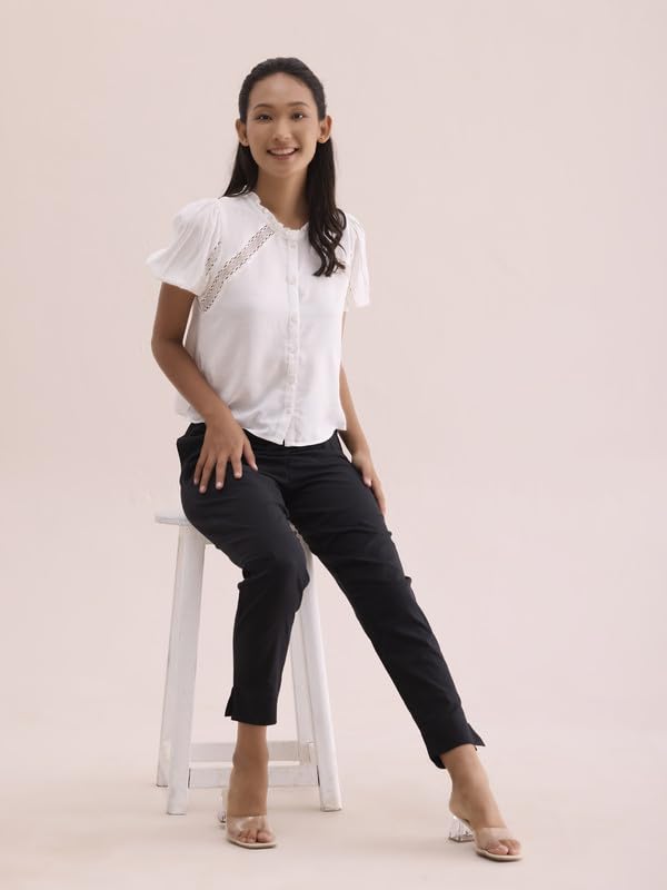 Go Colors_Women_Pencil Pant_Black_2X