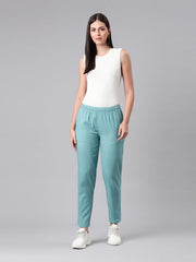 Go Colors_Women_Cotton Pant_Light Mint_XL