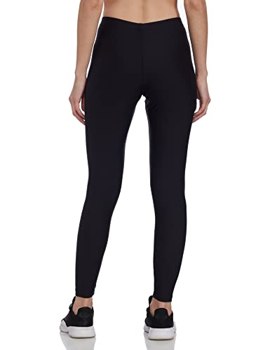 GO COLORS Shimmer Ankle Length Leggings for Women | Smooth Nylon Finish, Mid Rise, Black