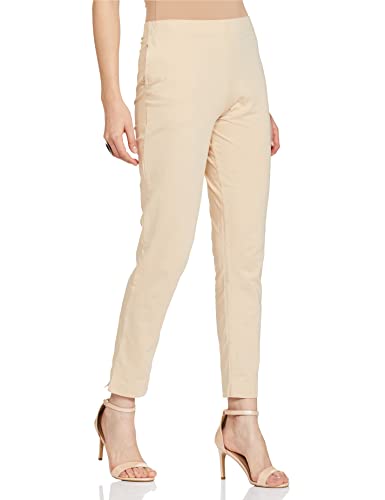 GO COLORS_Women_Kurti Pant_Light Beige_2X
