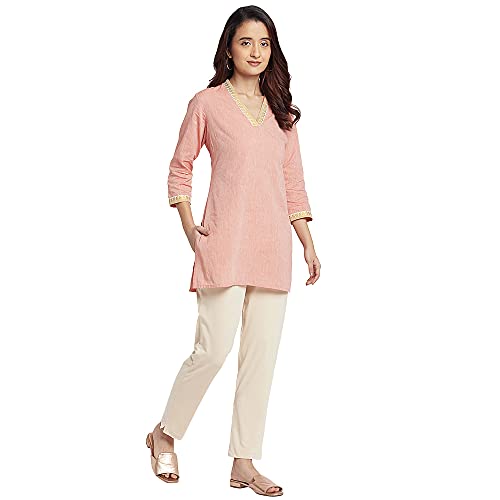 GO COLORS_Women_Kurti Pant_Light Beige_2X