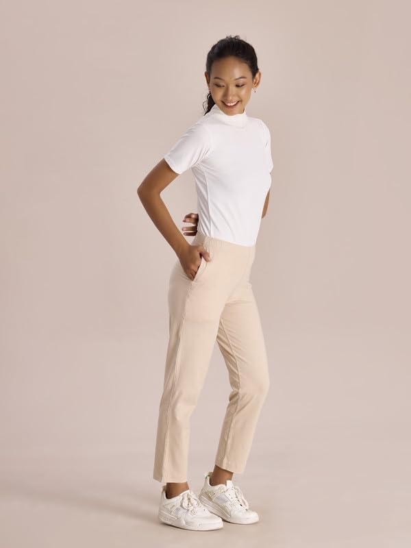 GO COLORS_Women_Kurti Pant_Light Beige_2X