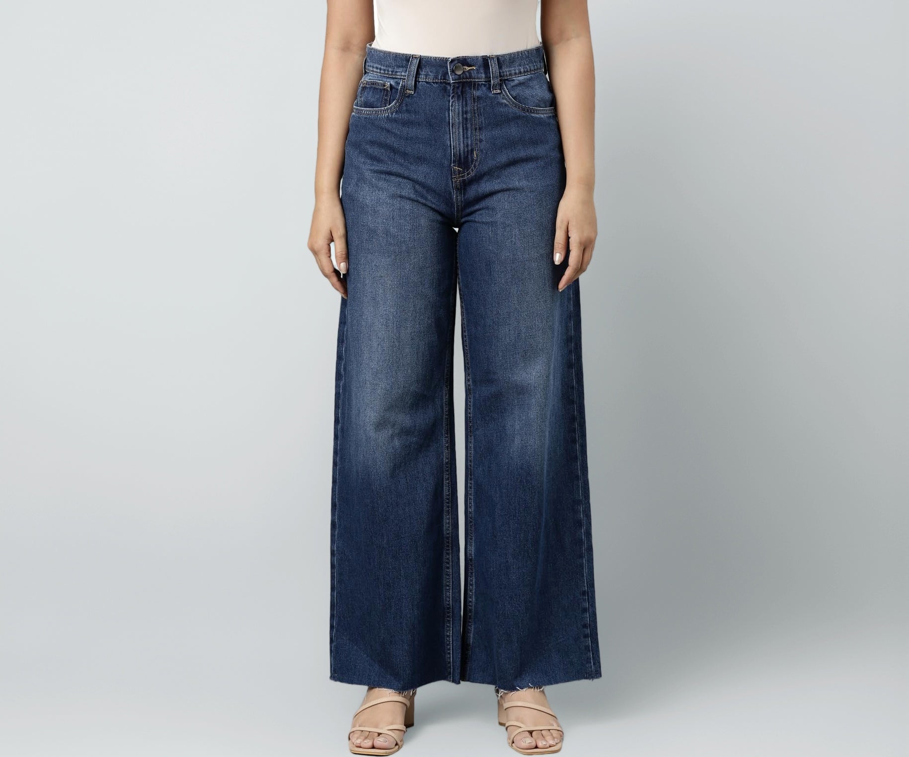 Go Colors_Women_Wide Jeans_Blue_26