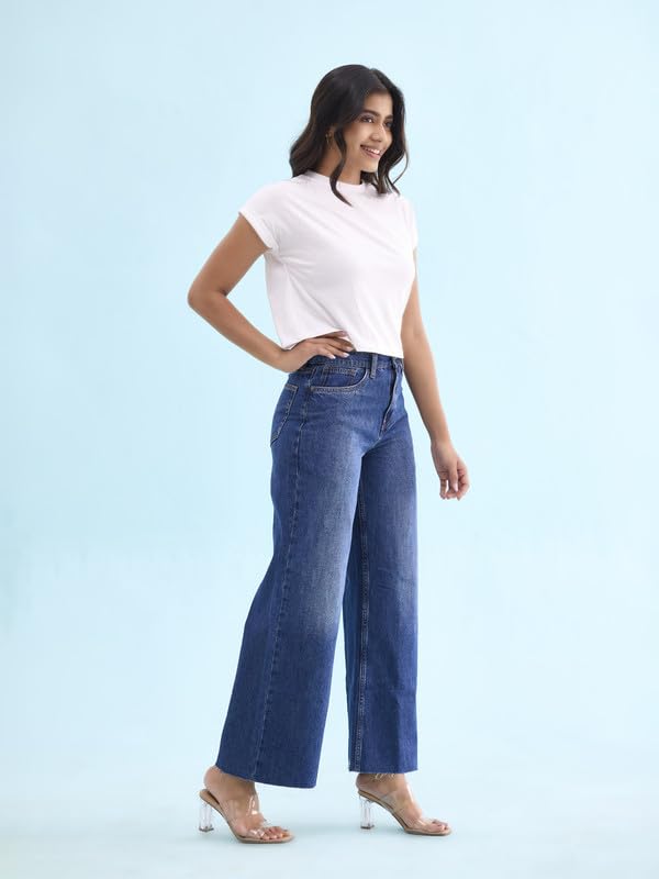 Go Colors_Women_Wide Jeans_Blue_26