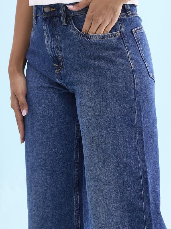 Go Colors_Women_Wide Jeans_Blue_26
