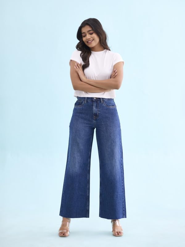 Go Colors_Women_Wide Jeans_Blue_26