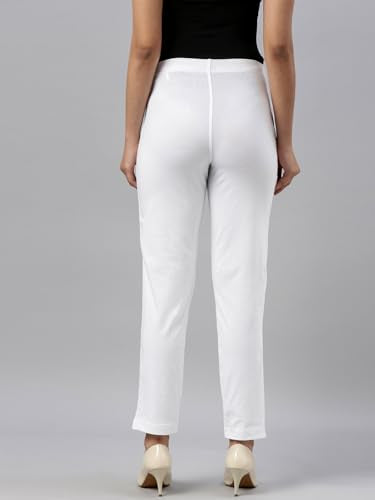 GO COLORS_Women_Kurti Pant Plus_White_3P
