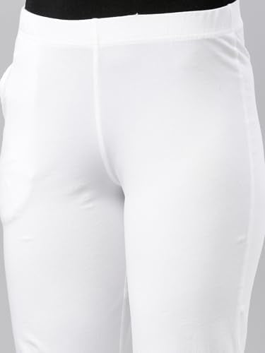 GO COLORS_Women_Kurti Pant Plus_White_3P