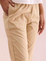 Go Colors_Women_Pencil Pant_Light Beige_M