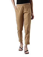 Go Colors_Women_Pencil Pant_Wheat_XL