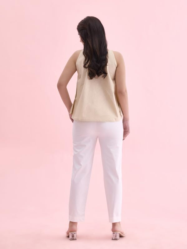 Go Colors_Women_Chino Pants_White_M