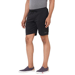 Sweet Dreams men's black cotton short, Bermuda hosiery style, comfortable sports wear for men.