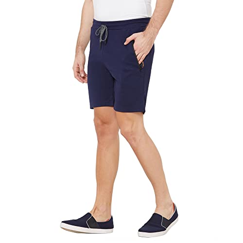 Sweet Dreams Men's Cotton Solid Short (F-MS-0114C_Indigo_4XL)