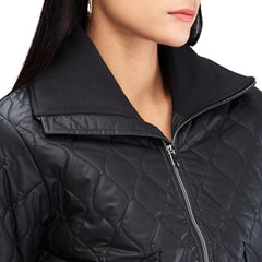 Spykar Black Full Sleeves Solid Jacket for Women
